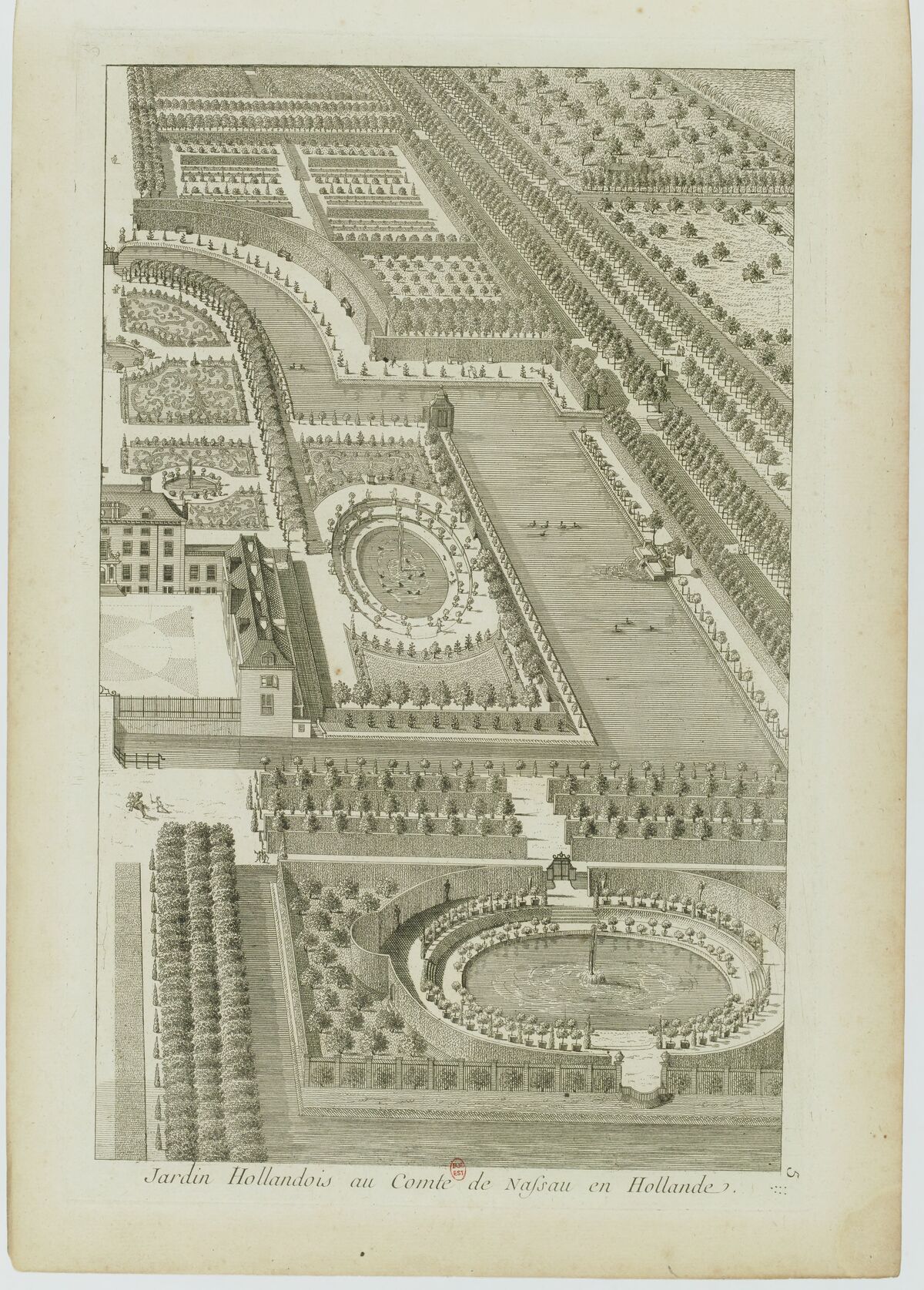 Jardin Hollandois au Comte de Nassau en Hollande : [estampe] / [non identifié]