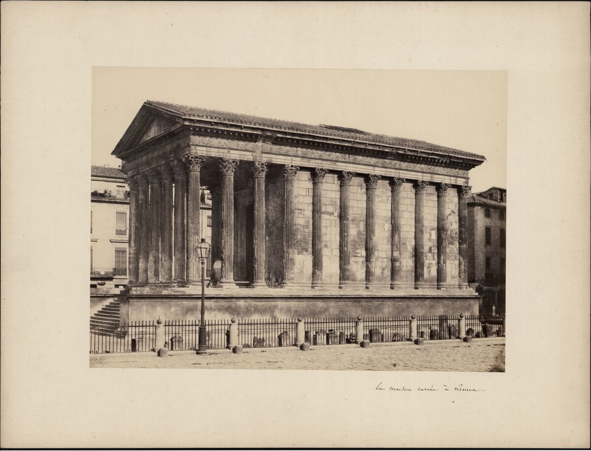 La Maison Carrée à Nîmes, 1857 / [attribué à Eugène Mailand]
