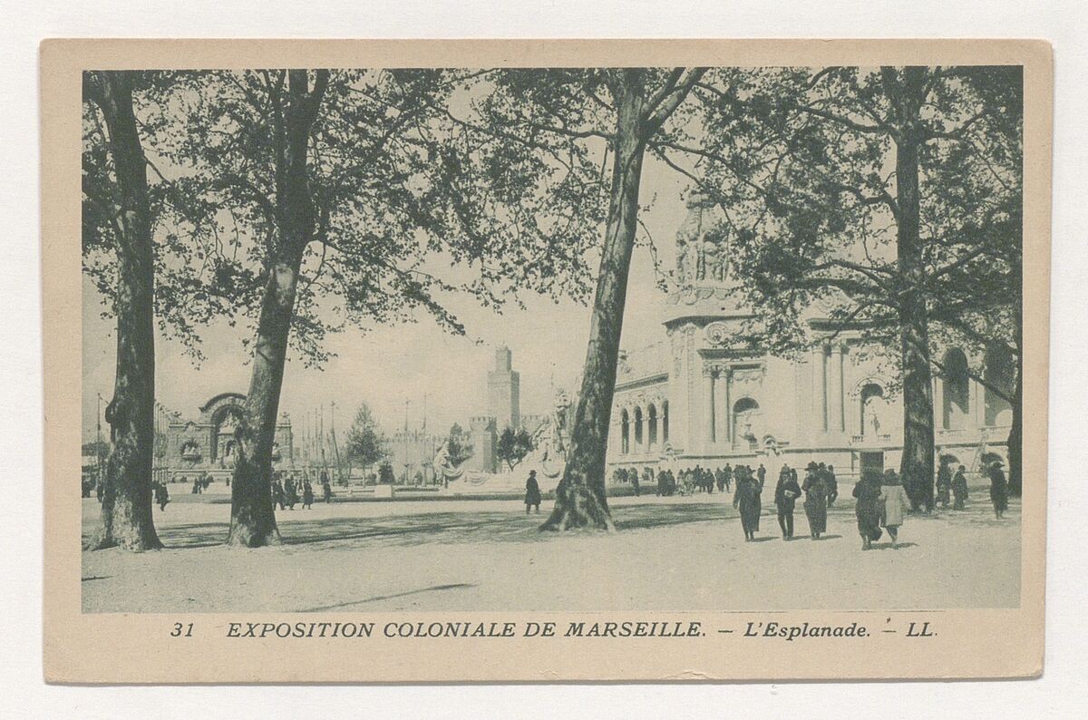 Exposition Coloniale de Marseille [1922] : L'Esplanade