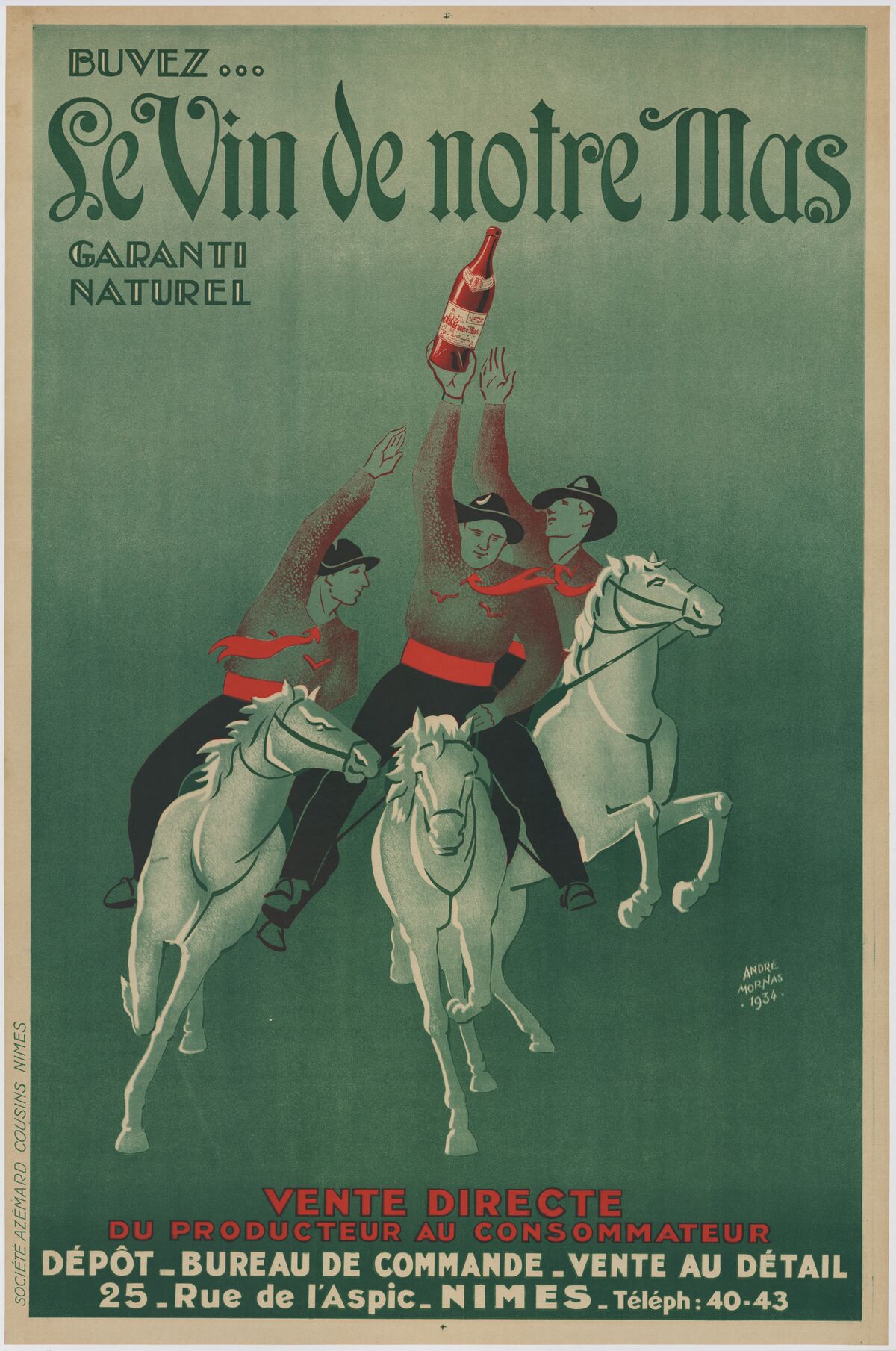 Buvez le vin de notre mas garanti naturel