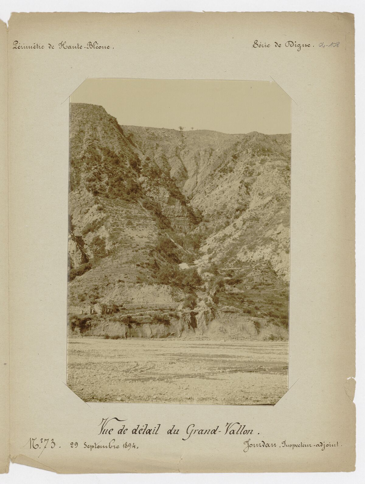 Vue de détail du grand vallon / Jourdan