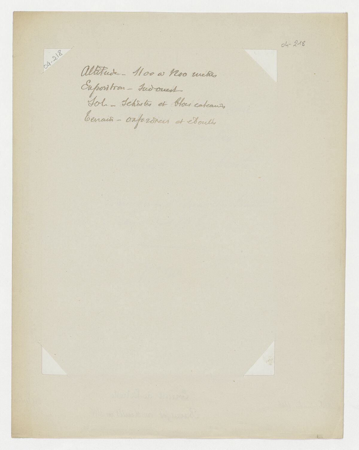 Torrent de l'Areste (barrages construits en 1896) / Aubert
