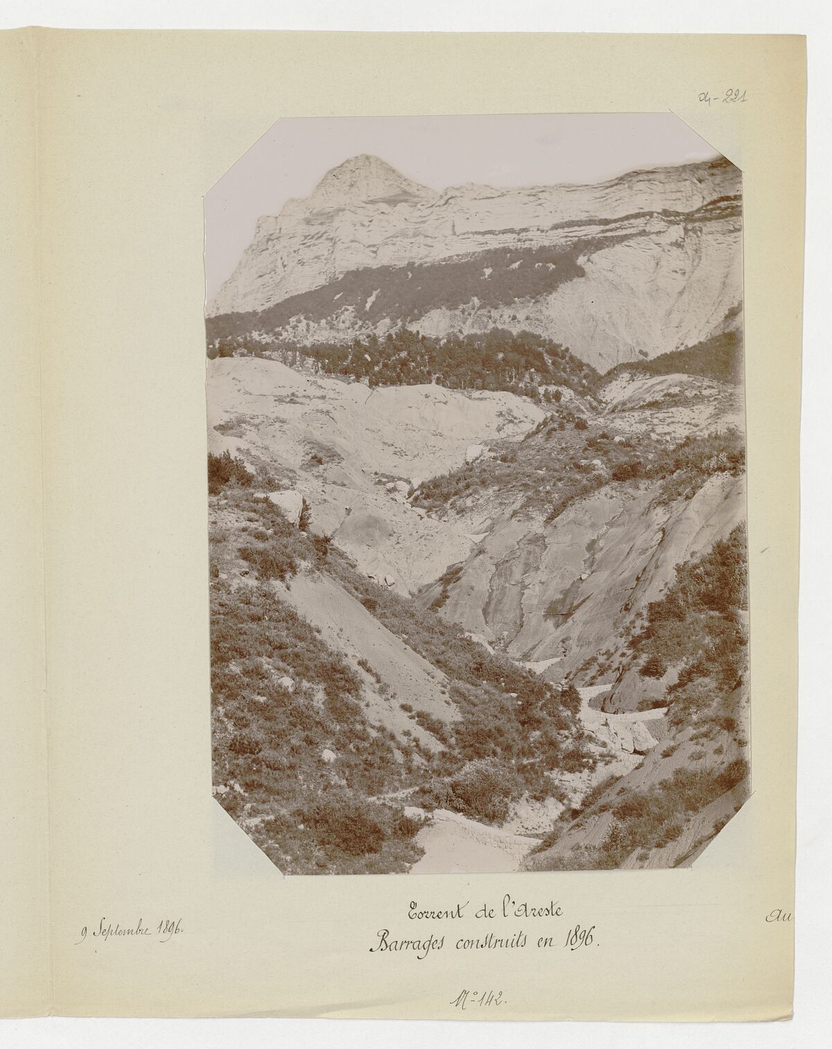 Torrent de l'Areste (barrages construits en 1896) / Aubert