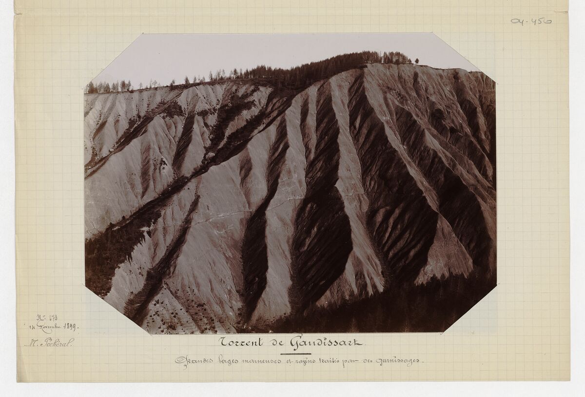Torrent de Gaudeissart (marnes du lias et reboisement, garnissages des ravins) / Pécheral