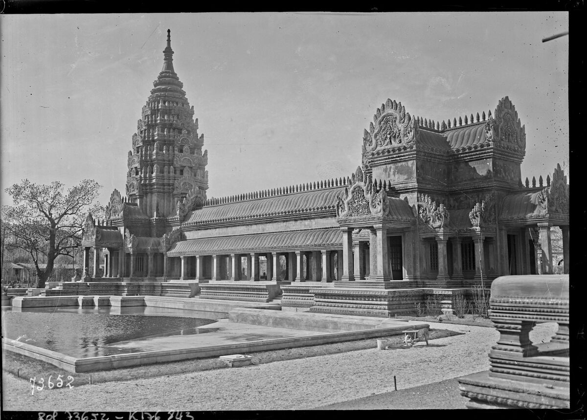 Palais de l'Indo-Chine à exposition [coloniale] de Marseille [temple d'Angkor] : [photographie de presse] / [Agence Rol]
