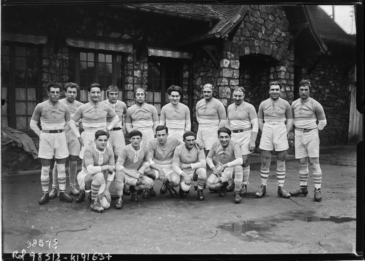 Colombes, 8/2/25, rugby, équipe S. O. Avignon : [photographie de presse] / [Agence Rol]