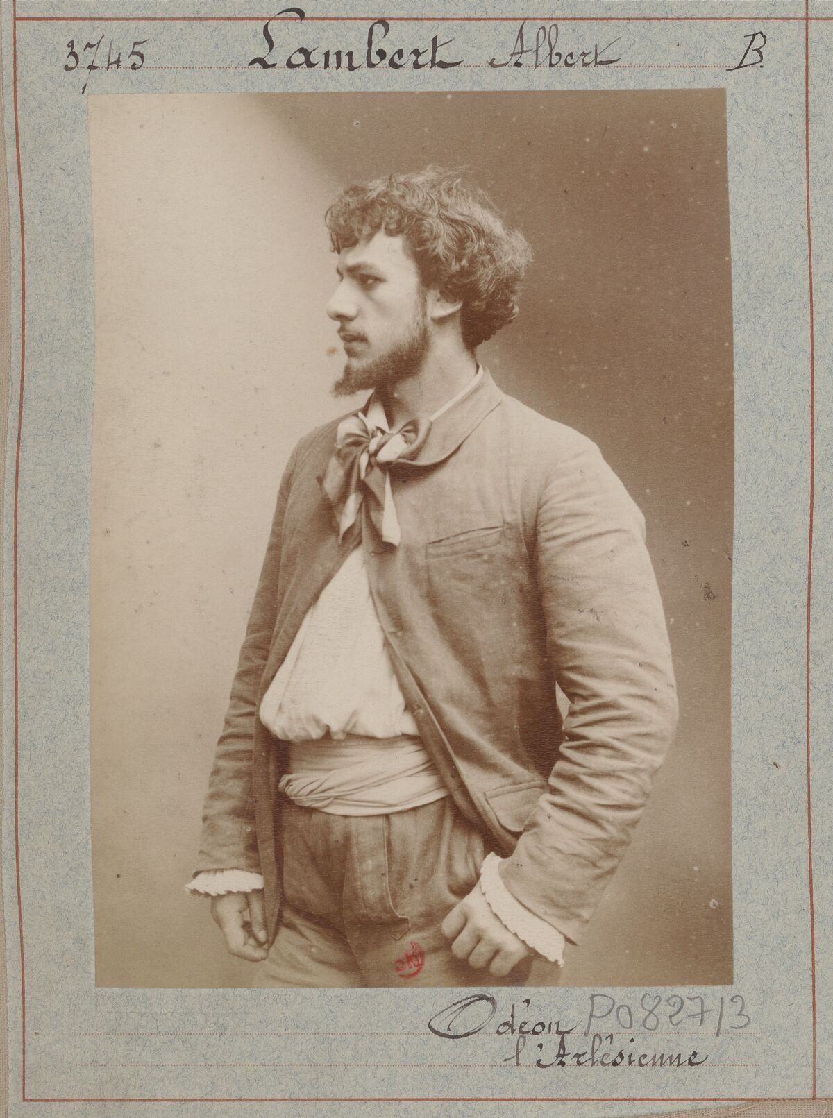 Lambert Albert. Odéon. L'Arlésienne : [photographie, tirage de démonstration] / [Atelier Nadar]