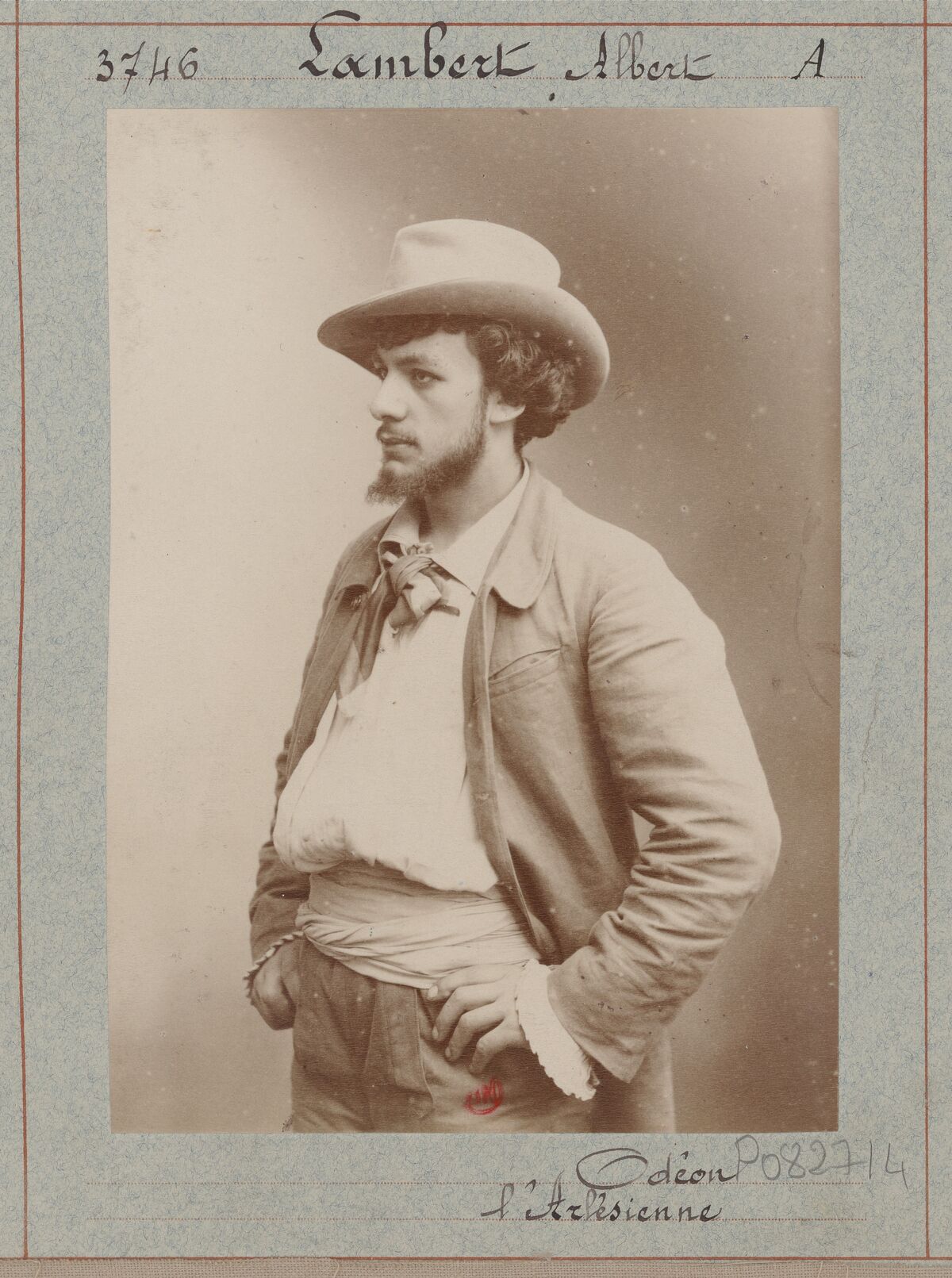 Lambert Albert. Odéon. L'Arlésienne : [photographie, tirage de démonstration] / [Atelier Nadar]