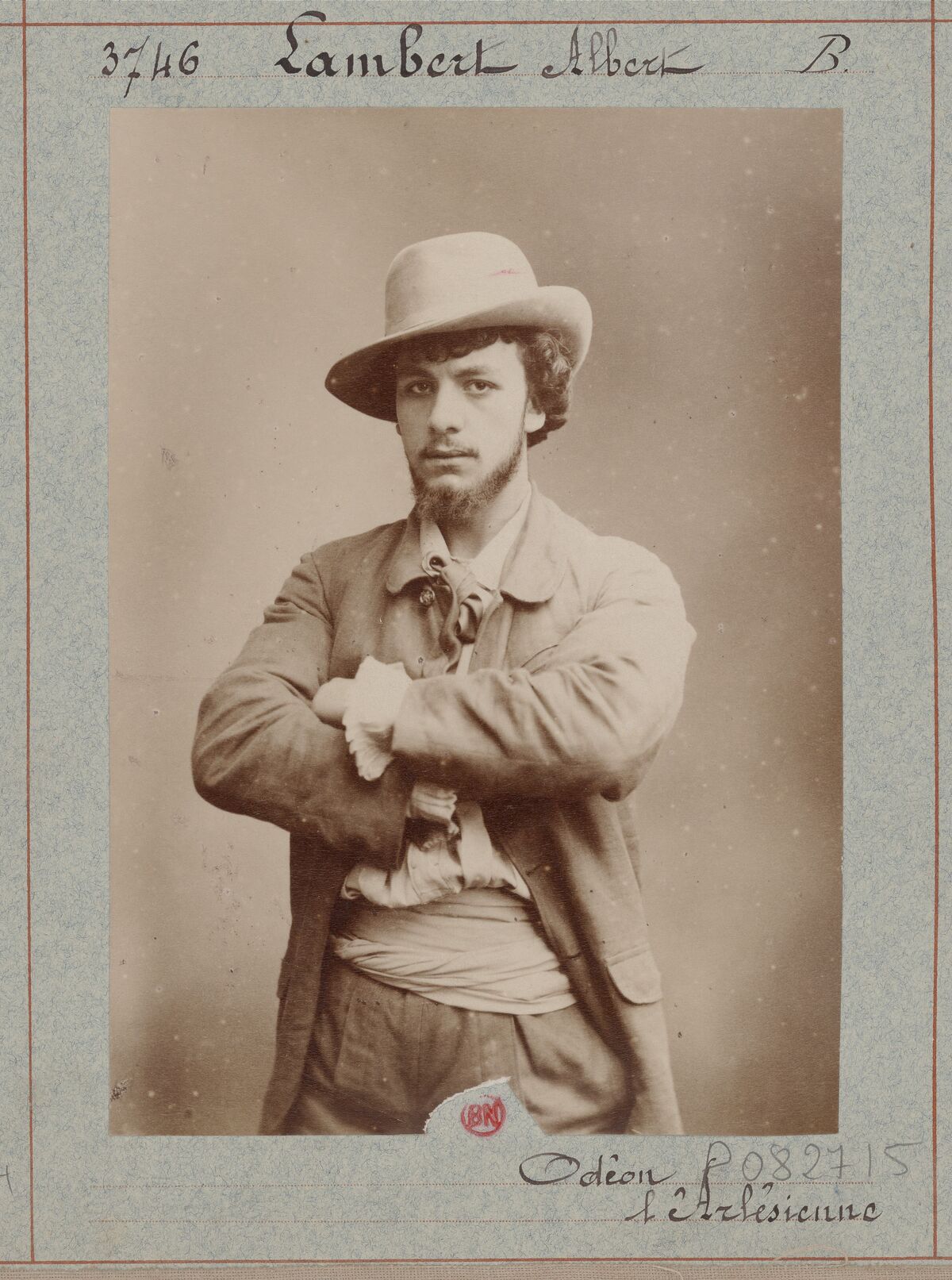 Lambert Albert. Odéon. L'Arlésienne : [photographie, tirage de démonstration] / [Atelier Nadar]