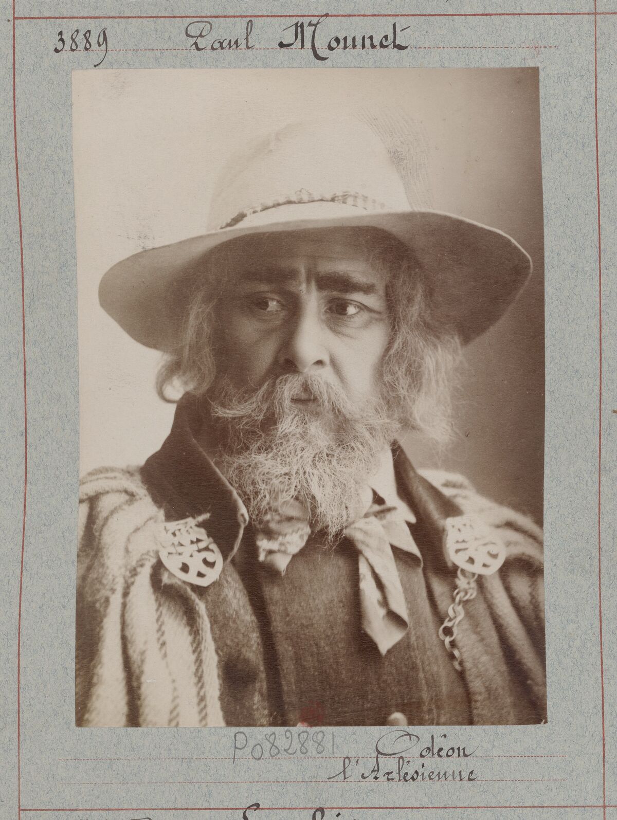 Paul Mounet. Odéon. L'Arlésienne : [photographie, tirage de démonstration] / [Atelier Nadar]
