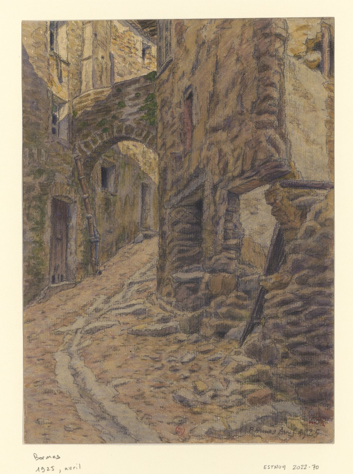 Bormes : [dessin] / Hr [Henri Rivière] [monogr.]