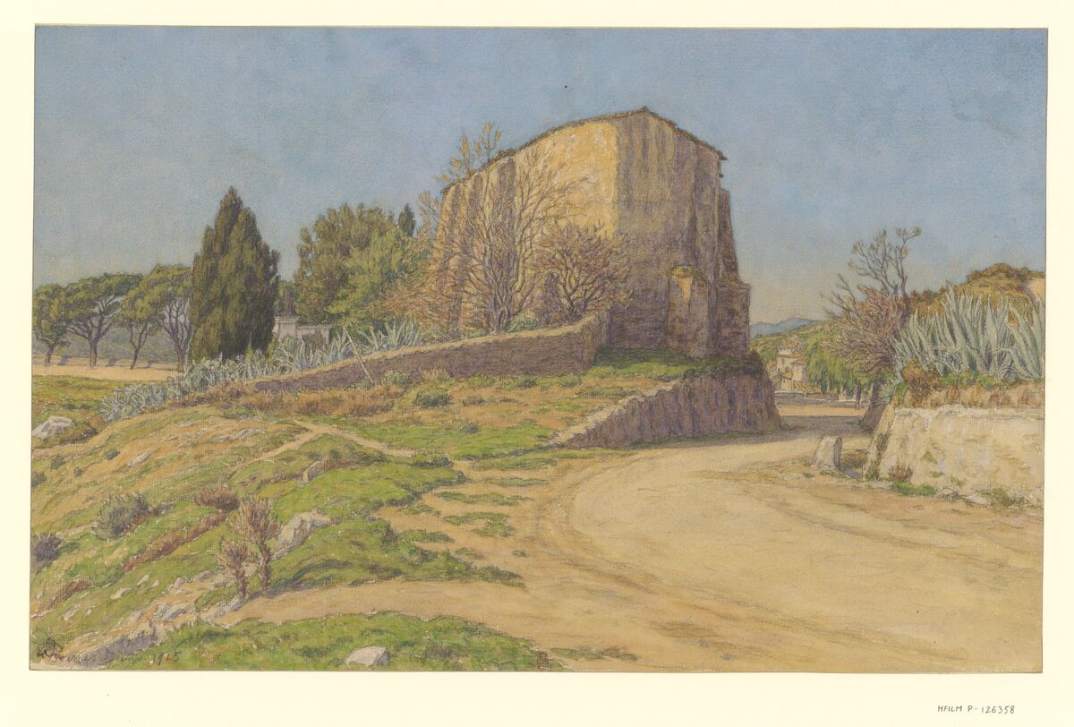 Bormes : [dessin] / [Henri Rivière] [cachet rouge]