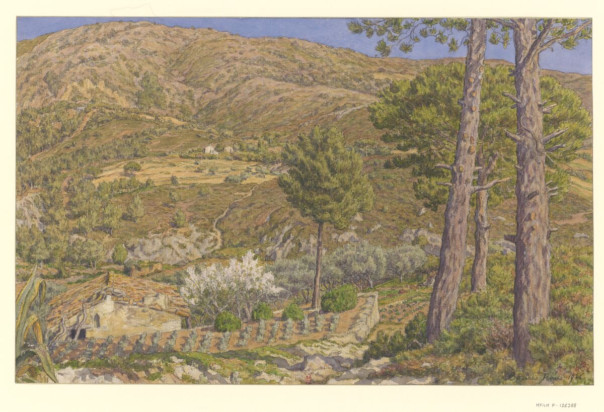 Bormes : [dessin] / [Henri Rivière] [cachet rouge]