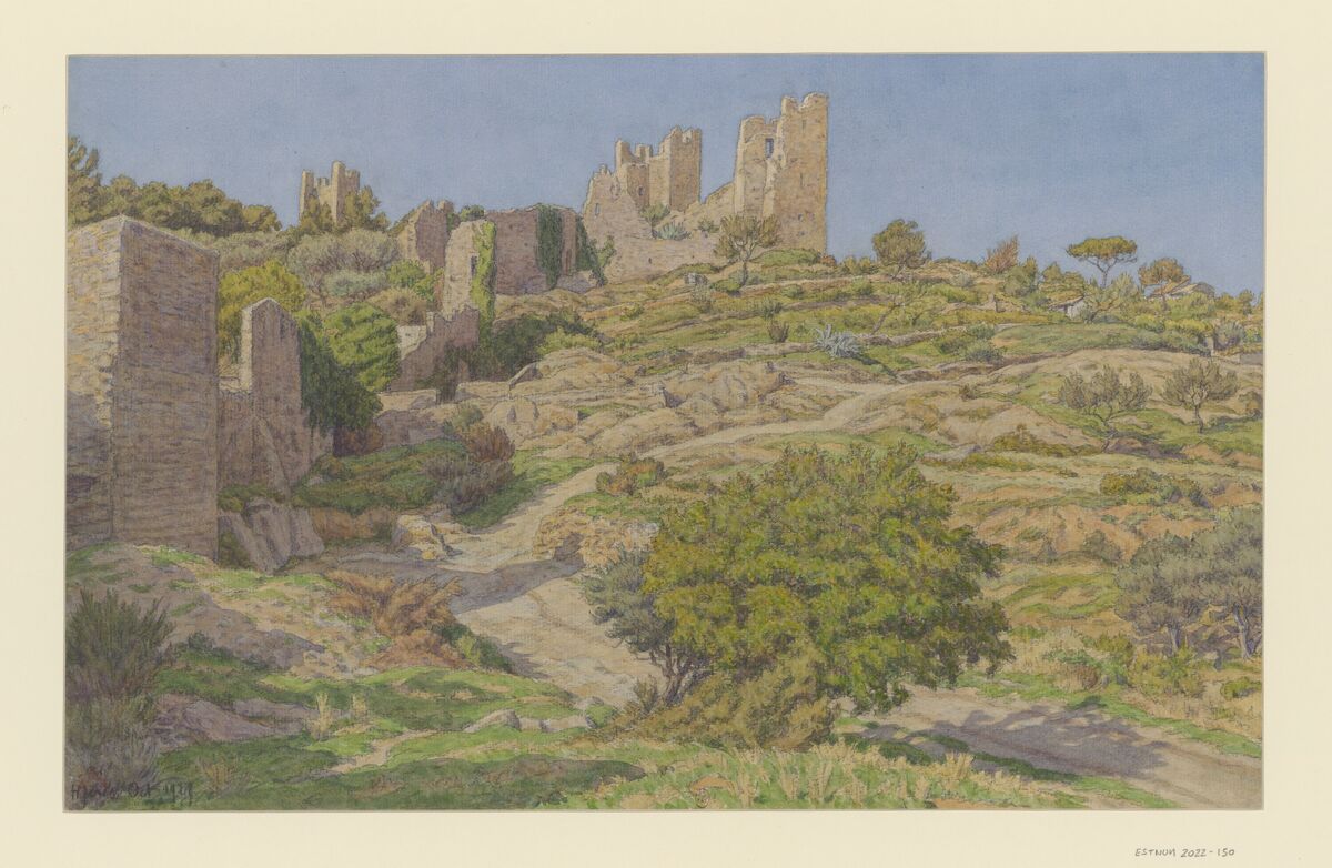Hyères : [dessin] / HR [Henri Rivière] [monogr.]