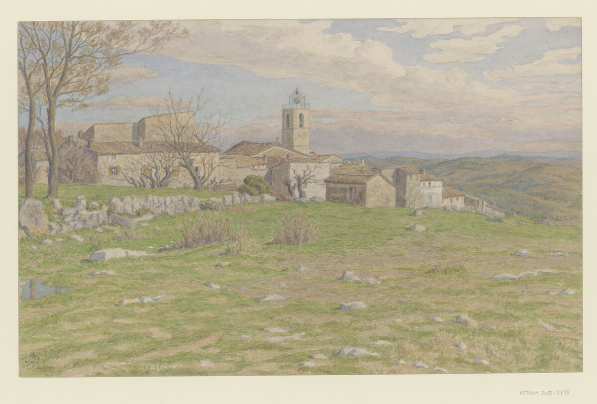 Châteauneuf-de-Grasse : [dessin] / HR [Henri Rivière] [monogr.]