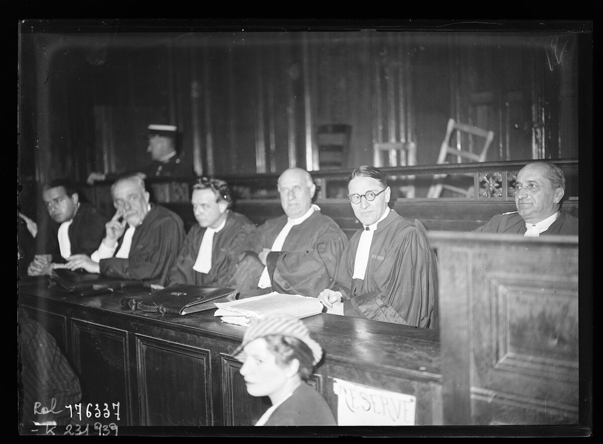 28/10/33, Me Campinchi, procès Sarret : [photographie de presse] / [Agence Rol]