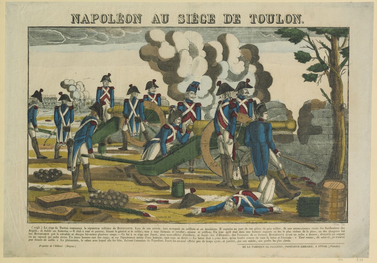 Napoléon au siège de Toulon : [estampe] / Georgin sc.