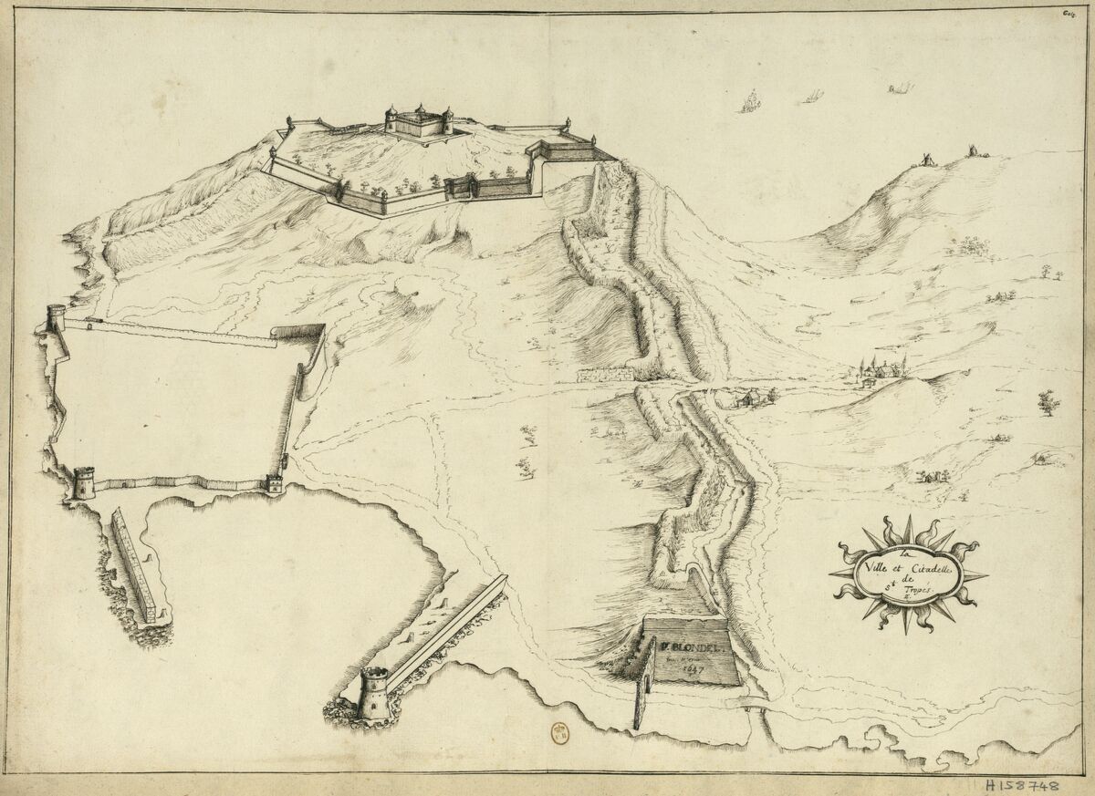 La Ville et Citadelle de Saint-Tropés : [dessin] / F. Blondel inv. et Fecit