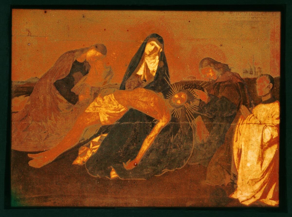 ["La Pieta de Villeneuve-les-Avignon" (vers 1455) par Enguerrand Quarton] : [photographie] / [non identifié]