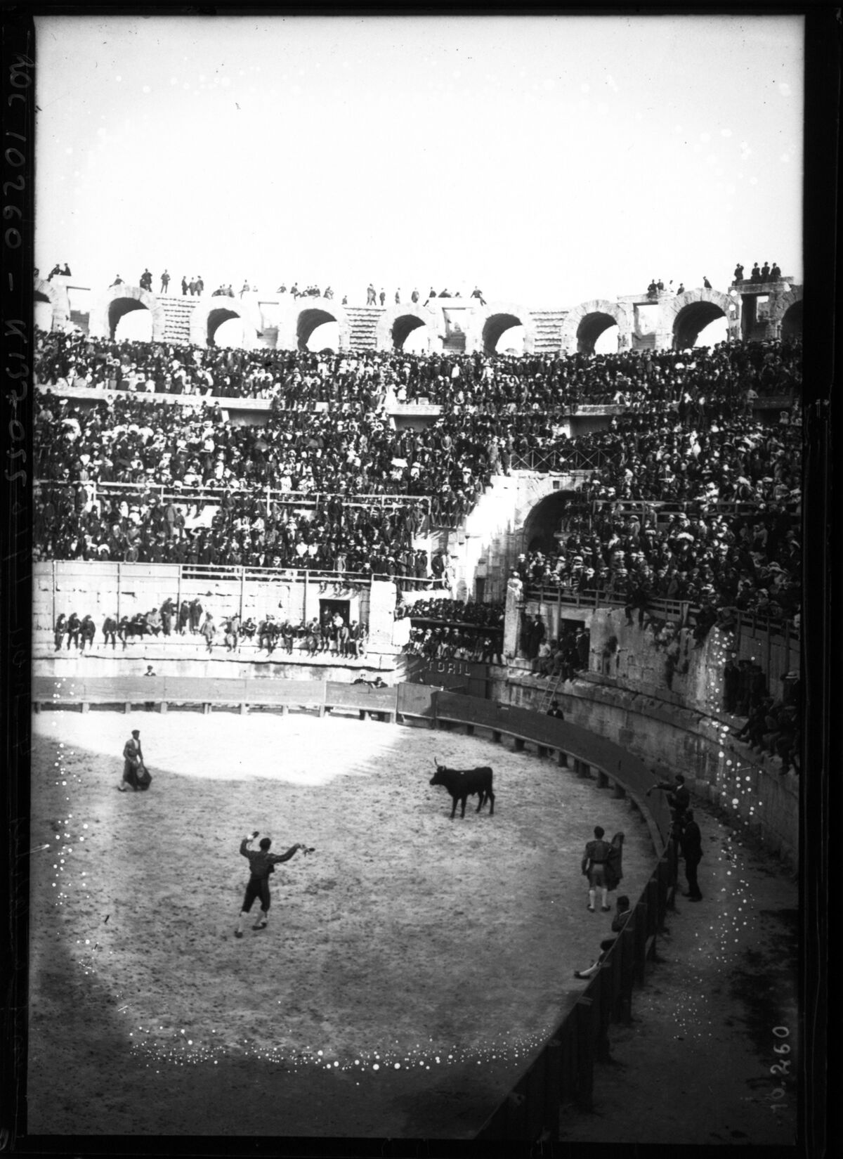 Arènes à Arles, 4 mai 1910 [une corrida] : [photographie de presse] / [Agence Rol]