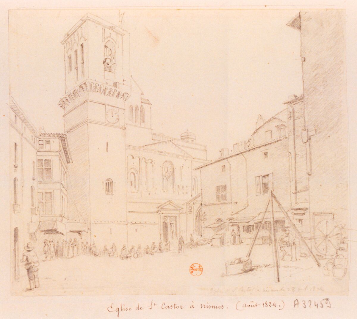 Eglise de S. Castor à Nismes : [dessin]