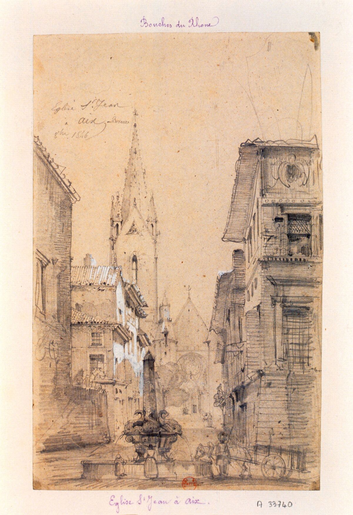 Eglise St Jean à Aix en Provence : [dessin]