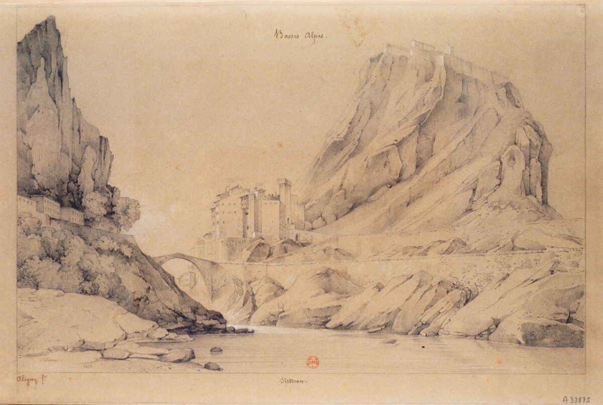 Sisteron : [dessin] / [Claude-Félix-Théodore d'Aligny]